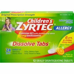 Buy 🔔 Zyrtec Children's Dissolve Tabs, Citrus 12 Pk. 👍