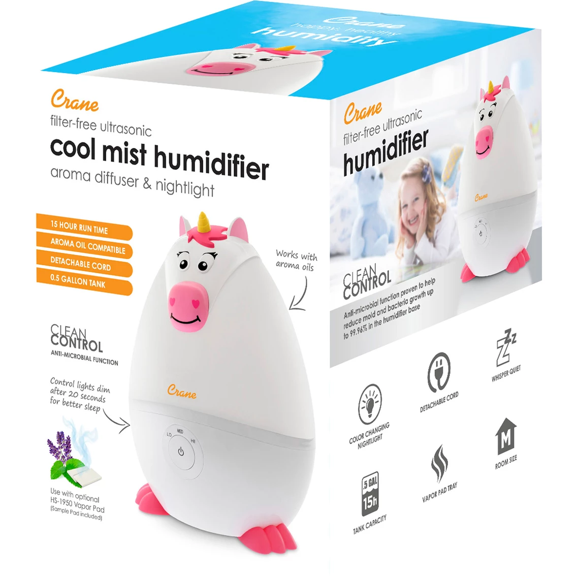 Cheap π Crane USA Mini Adorable 0.5 Gal. Ultrasonic Cool Mist Humidifier π 2 Cheap π Crane USA Mini Adorable 0.5 Gal. Ultrasonic Cool Mist Humidifier π - Image 2