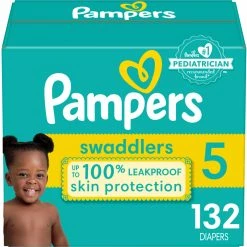 Buy 👏 Pampers Swaddlers Diapers Size 5 (27+ Lb.) 132 Ct. 🌟
