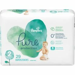 Brand new 🔥 Pampers Pure Protection Diapers Size 2 (12-18 Lb.) 29 Ct. 🌟
