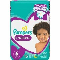 Wholesale 💯 Pampers Cruisers Diapers Size 6 (35+ Lb.) 😉