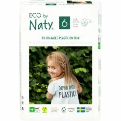 New ✔️ Eco By Naty Diapers, Size 6, 102 Diapers (6 Pack Of 17) 🧨
