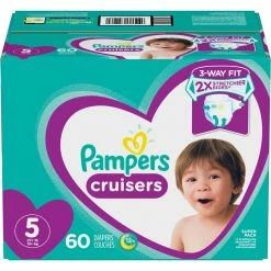 Budget 😉 Pampers Cruisers Super Diapers Size 5 (27+ Lb.) Choose Count 🛒