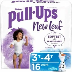 New 😀 Pull-Ups Boys New Leaf Training Pants Jumbo Pack Size 3 (16-28 Lb.) 16 Ct. 👏