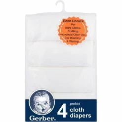Wholesale 👍 Gerber Prefold Birdseye Cloth Diaper 4 Pk. ✨