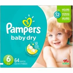 Cheapest 🔔 Pampers Baby Dry Super Pack Diapers Size 6 (35+ Lb.) 🔔