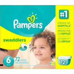 Budget 🤩 Pampers Swaddlers Giant Pack Diapers Size 6 (35+ Lb.) 72 Count 👍