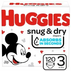 Cheap 😀 Huggies Snug N Dry Diapers Size 3 (16-28 Lb.) 120 Ct. ✔️