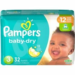 Outlet ✔️ Pampers Baby Dry Size 3 Jumbo 32 Ct. 🎉