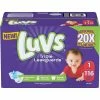 Wholesale 🧨 Luvs Diapers Big Box, Size 1 (8-14 Lb.) 116 Ct. 😀