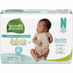 Buy ⌛ Seventh Generation Newborn Diapers Free And Clear 31 Ct. ⌛