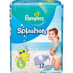 Best reviews of 🛒 Pampers Splashers Swim Diapers Size 5 (27+ Lb.), 17 Ct. ✨