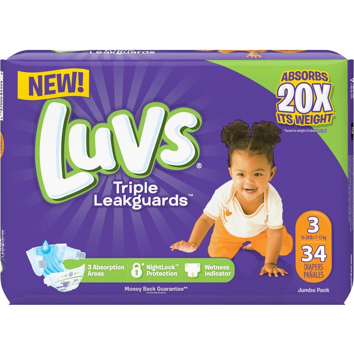 Cheapest π€© Luvs Diapers Jumbo Pk., Size 3 (16-28 Lb.) 34 Ct. π 1 Cheapest π€© Luvs Diapers Jumbo Pk., Size 3 (16-28 Lb.) 34 Ct. π