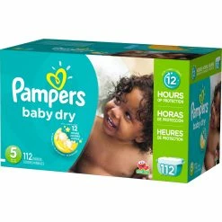 Wholesale 🔥 Pampers Baby Dry Diapers Size 5 (27+ Lb.) Choose Count ⭐
