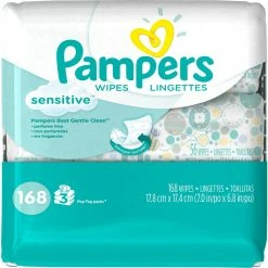Budget ⭐ Pampers Sensitive Wipes 3x Travel Pack, 168 Count 🤩