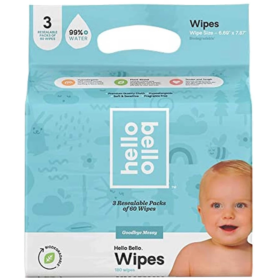 Brand new π₯ Hello Bello Baby Wipes 180 Ct. βοΈ 1 Brand new π₯ Hello Bello Baby Wipes 180 Ct. βοΈ