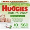 Brand new 🛒 Huggies Natural Care Fragrance Free Sensitive Baby Wipes 560 Ct. 🎉