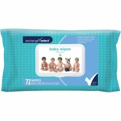 New ⌛ Exchange Select Baby Wipes Scented Lid 72 Ct. 💯