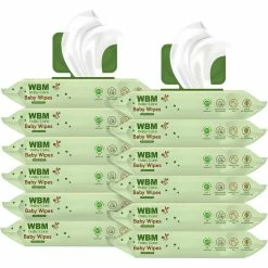 Best Pirce 💯 WBM Care Unscented Baby Wipes With Flip Top 12 Pk. 🥰