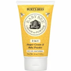 Discount 😍 Burt's Bees Baby Bee Cream-To-Powder Diaper Cream And Baby Powder, 4 Oz. 💯