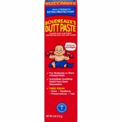 Brand new 🔥 Boudreaux's Butt Paste Maximum Strength Diaper Rash Ointment Tube 4 Oz. ⌛