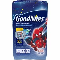 Promo ✨ GoodNites Boys NightTime Underwear Size Small-Medium (38-65 Lb.) 🎁