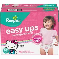 Buy 🛒 Pampers 👧 Girls Easy Ups Training Underwear Size 2T-3T (16-34 Lb.) 74 Ct. 🎁