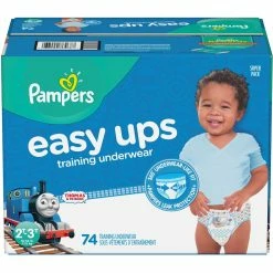 Coupon 💯 Pampers Boys Easy Ups Training Underwear Size 2T-3T (16-34 Lb.) 25 Ct. ⭐
